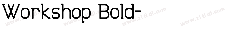 Workshop Bold字体转换